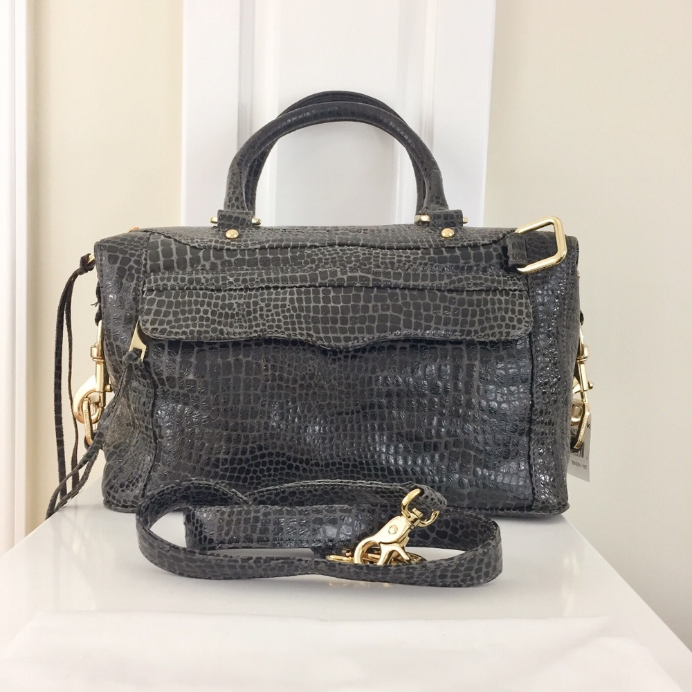 Rebecca Minkoff Croc Embossed Morning After Bag